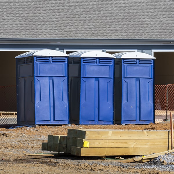 how can i report damages or issues with the portable toilets during my rental period in New Baden